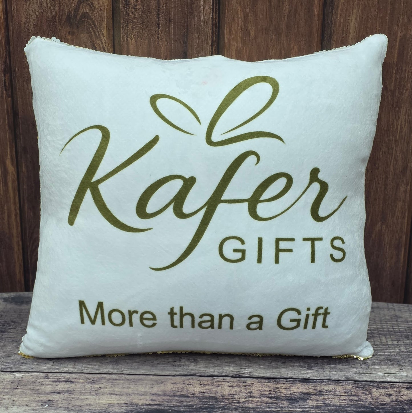 Set de Regalo Personalizado con Cojin de Lentejuelas
