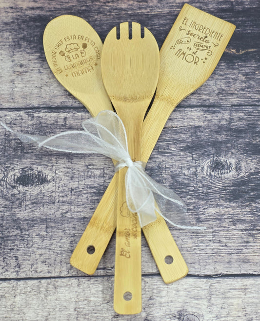 Set de Cucharas de Madera
